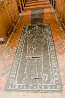 Elias de Beckingham grave slab
