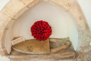 Crusader's heart burial