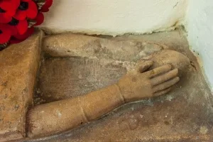 Detail from the crusader's heart burial