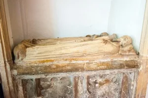 Medieval altar tomb in the chancel
