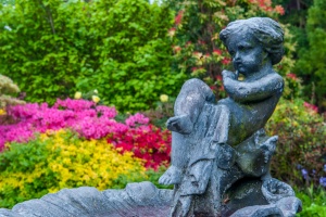 Statue in the walled garden