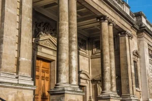 The main west entrance