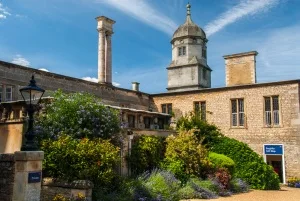 The visitor entrance
