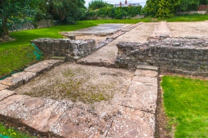 Foundation walls of the basilica