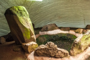 Inside the burial mound