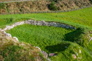 A secondary building foundation outside the broch