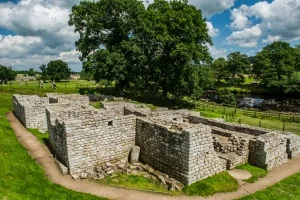 The bath house beside the river
