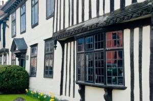 A typically pretty timber-framed building