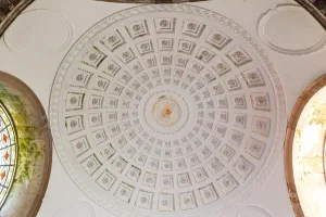 The domed ceiling