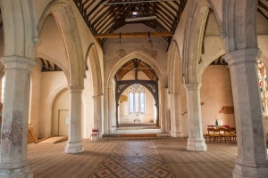 Looking up the nave