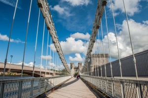 Crossing the bridge