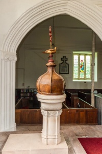The late 17th century font and font cover