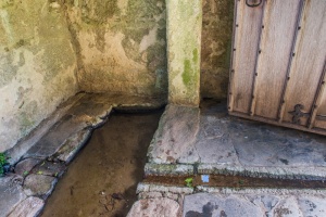 The well house interior and immersion pool