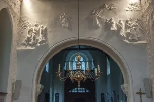 Ascension of Christ over the chancel arch