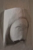 13th century carved head
