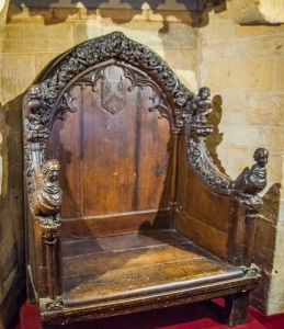 The 14th century Abbot of Evesham's chair