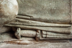 Carving detail, Richard Cornewall effigy