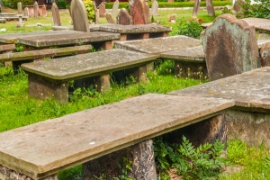 18th century table tombs in the churchyard