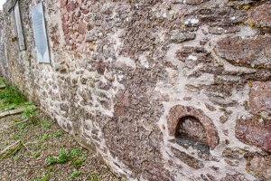 Reused medieval holy water stoup