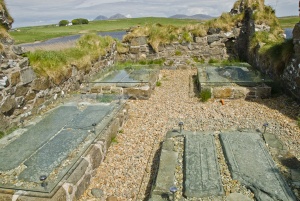 Grave slabs in the chapel