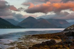 The Five Sisters at sunset