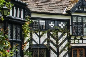 Tudor timber framing detail