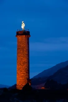 The Monument at night