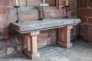 Medieval altar, Warburton Chapel