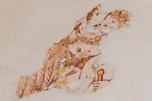 14th century painting of St Christopher