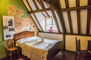 A bedchamber under the eaves
