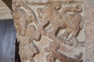 Figure of a lion, north doorway capital