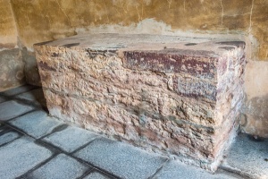 The stone mensa, or altar table