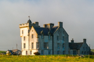 The 1755 Keiss Castle house