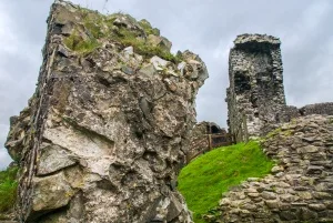 Ruined section of the curtain wall