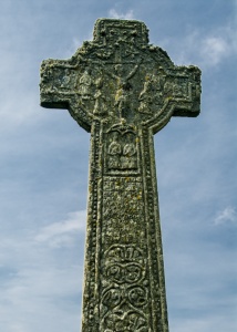 The cross face with Crucifixion scene