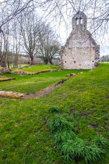The church and standing gable end