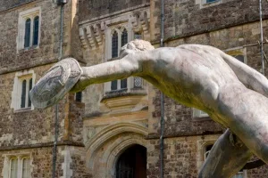 Classical statue in Green Court