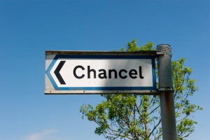Signpost to Leigh Chancel