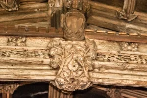 15th century carved nave roof boss