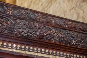 Detail of carving on the 14th century screen