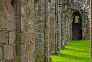 Priory church aisle