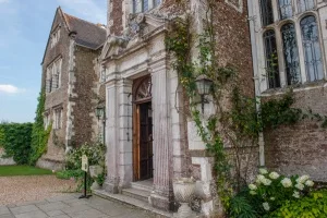 The Tudor front entrance