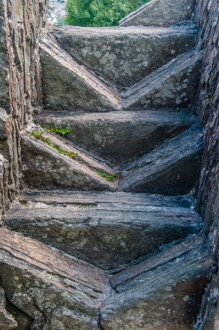 Collapsed stair construction detail