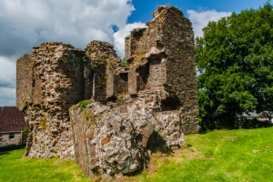The west front with collapsed staircase