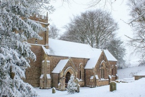 The church in winter