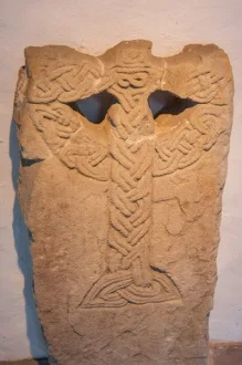 10th century plaitwork cross slab