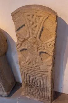 10th century disc-headed slab cross