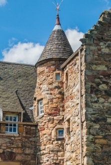 The corner tower turret