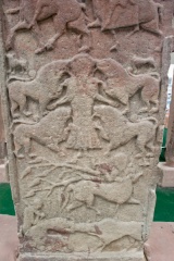 Daniel torn apart by lions, on the Vanora Stone