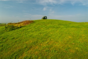 The earthen mound
